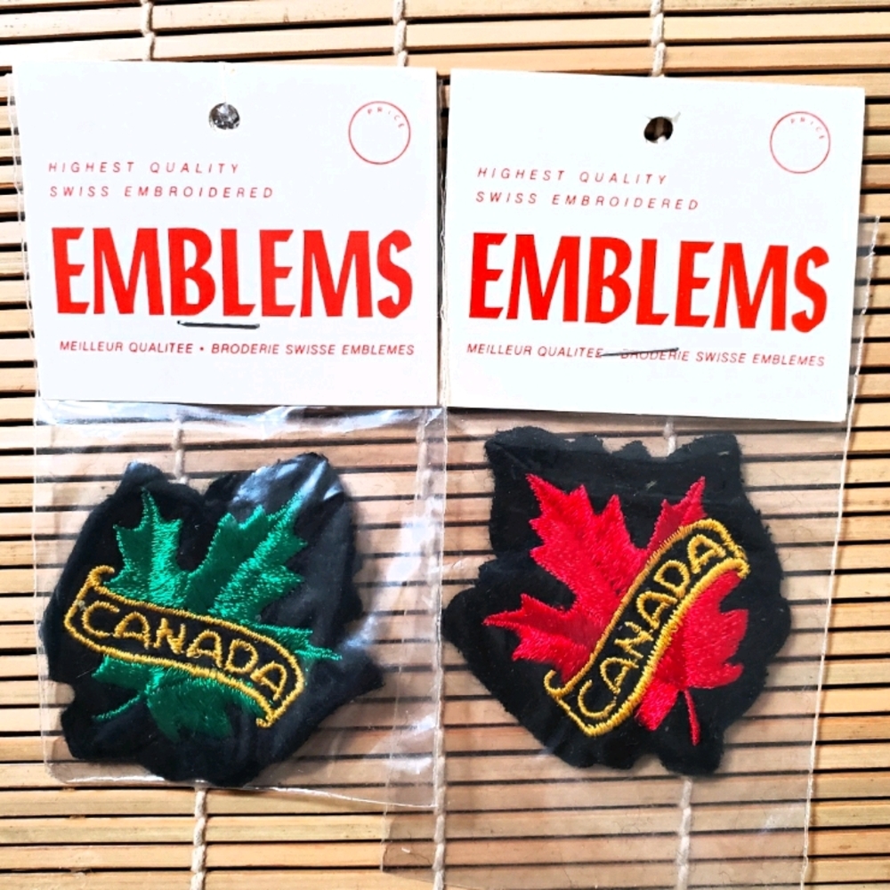 Vintage NEW Two Canada Embroidered Patches